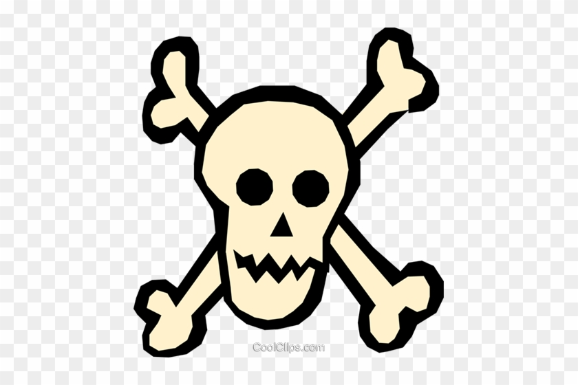 Skull & Crossbones Royalty Free Vector Clip Art - Skull & Crossbones Royalty Free Vector Clip Art #1558785