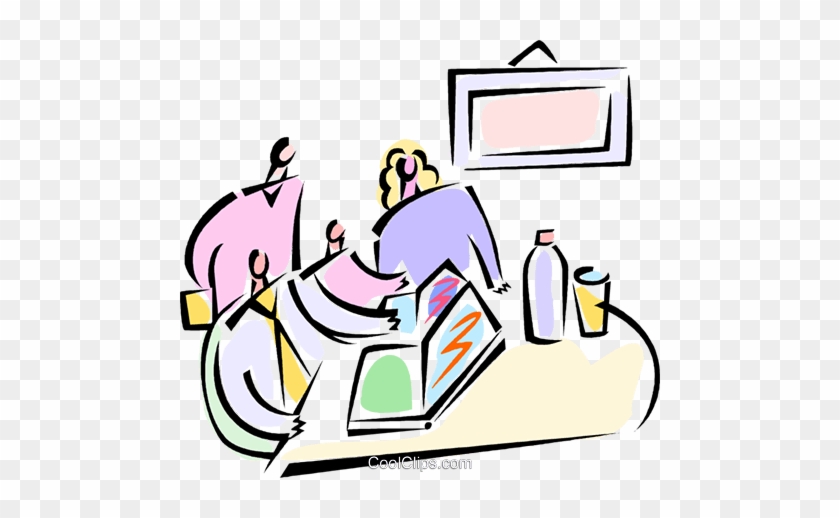 Boardroom Meeting Royalty Free Vector Clip Art Illustration - Boardroom Meeting Royalty Free Vector Clip Art Illustration #1558917