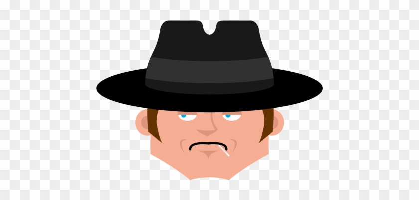 Face In Hat Isolated Icons By Canva - Face In Hat Isolated Icons By Canva #1560294