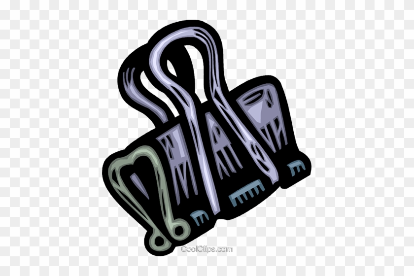 Bulldog Clip Royalty Free Vector Clip Art Illustration - Bulldog Clip Royalty Free Vector Clip Art Illustration #1560842