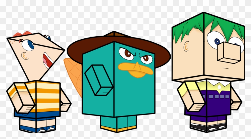 Phineas Flynn, Ferb Fletcher And Perry 3d By Zienaxd - Phineas Flynn, Ferb Fletcher And Perry 3d By Zienaxd #1561480