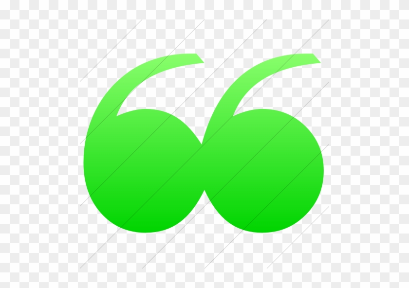 Classica Quotation Mark Icon Simple Ios Neon Green - Classica Quotation Mark Icon Simple Ios Neon Green #1561591