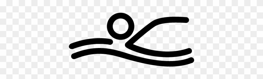 Swimming Stick Man Vector - Swimming Stick Man Vector #1562527