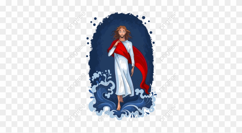 Transparent Vector Jesus Resurrection Waves Come Back - Transparent Vector Jesus Resurrection Waves Come Back #1563455