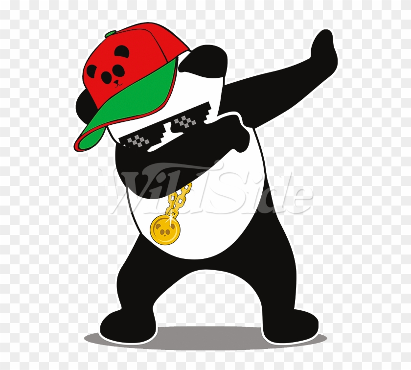 Dabbing Panda Hat & Gold Chain - Dabbing Panda Hat & Gold Chain #1564401