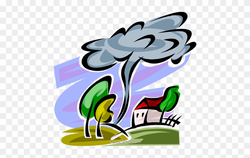 Tornadoes Royalty Free Vector Clip Art Illustration - Tornadoes Royalty Free Vector Clip Art Illustration #1564690