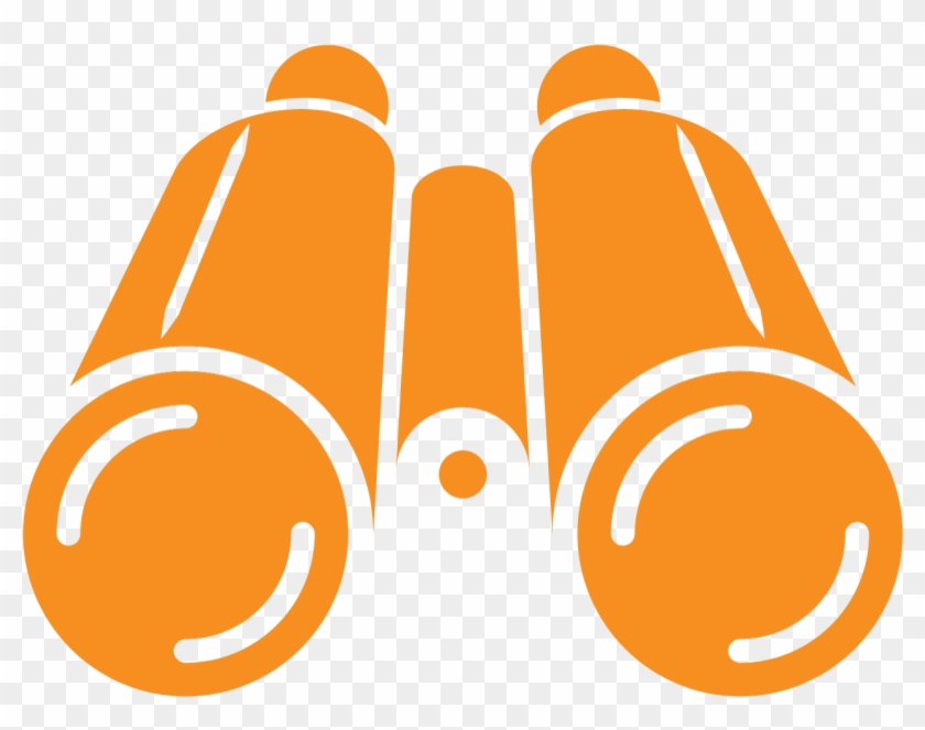 Binoculars Orange Solid - Binoculars Orange Solid #1565955
