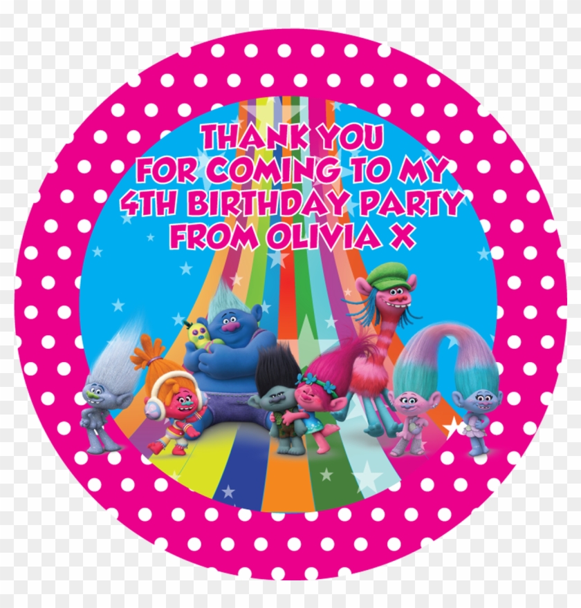 Trolls Party Box Stickers - Trolls Party Box Stickers #1567398