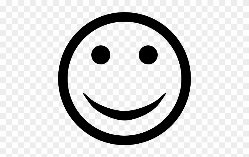 Happy Face Black And White Clipart - Happy Face Black And White Clipart #1568917