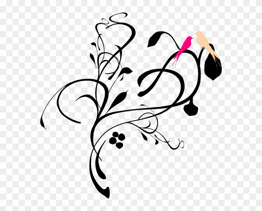 Birds On A Branch Svg Clip Arts 582 X 596 Px - Birds On A Branch Svg Clip Arts 582 X 596 Px #1569018