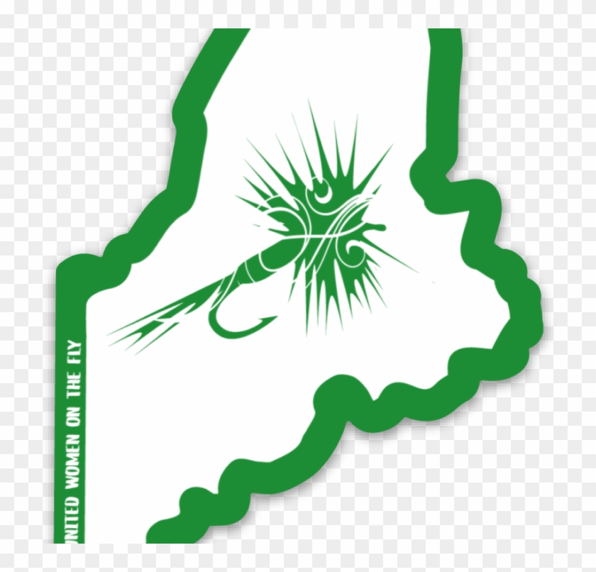 Uwotf Maine State Sticker - Uwotf Maine State Sticker #1569771