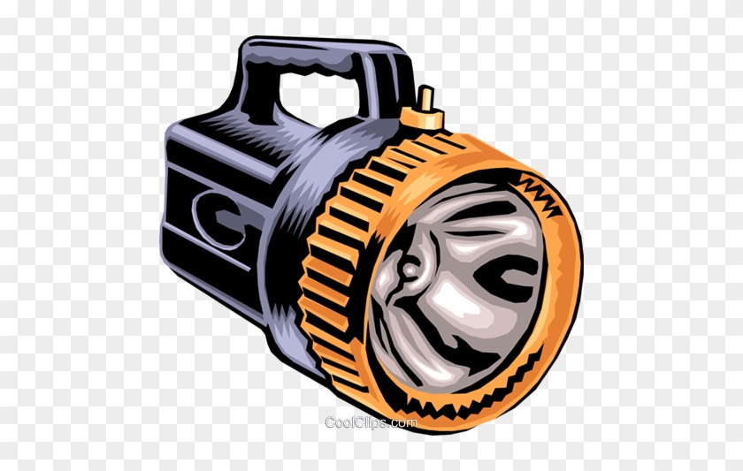 Flashlight, Industry Royalty Free Vector Clip Art Illustration - Flashlight, Industry Royalty Free Vector Clip Art Illustration #1570140