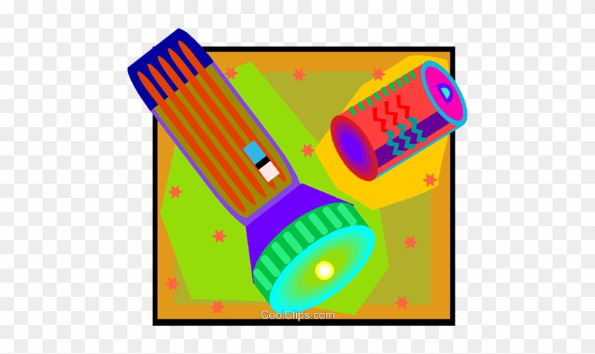 Flashlight And Battery Royalty Free Vector Clip Art - Flashlight And Battery Royalty Free Vector Clip Art #1570167