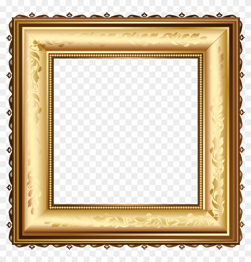 Brown And Gold Transparent Photo Frame - Brown And Gold Transparent Photo Frame #1570256
