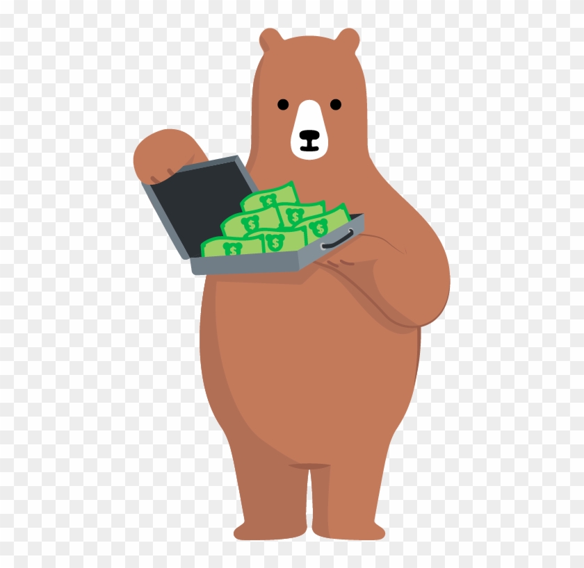 Gobear With A Suitcase Full Of Cash - Gobear With A Suitcase Full Of Cash #1571130
