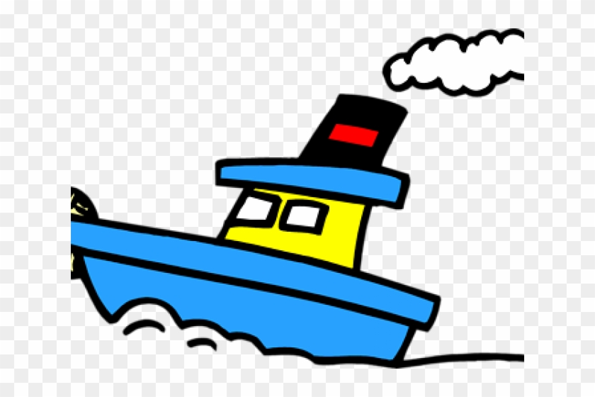 Tugboat Clipart Blue Boat - Tugboat Clipart Blue Boat #1571418