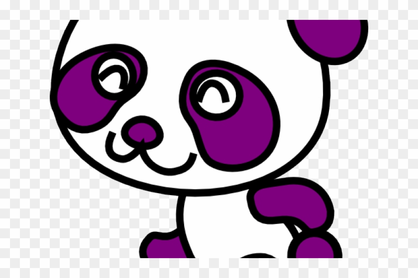 Panda Clipart Purple - Panda Clipart Purple #1571427