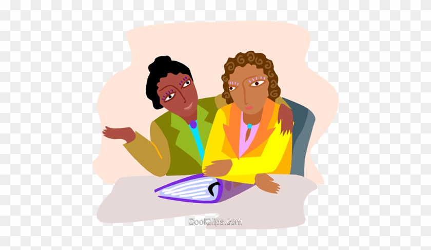 Business Discussions Royalty Free Vector Clip Art Illustration - Business Discussions Royalty Free Vector Clip Art Illustration #1571490