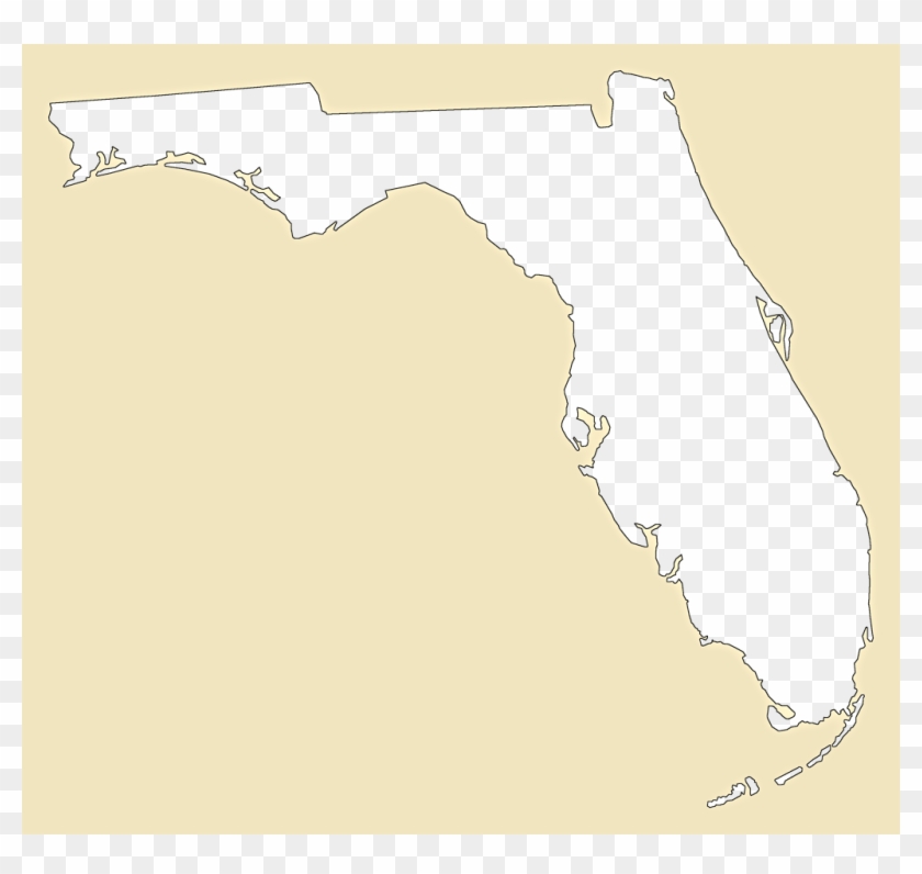 Florida Quot Plain Frame Quot Style Maps In 30 Colors - Florida Quot Plain Frame Quot Style Maps In 30 Colors #1571666