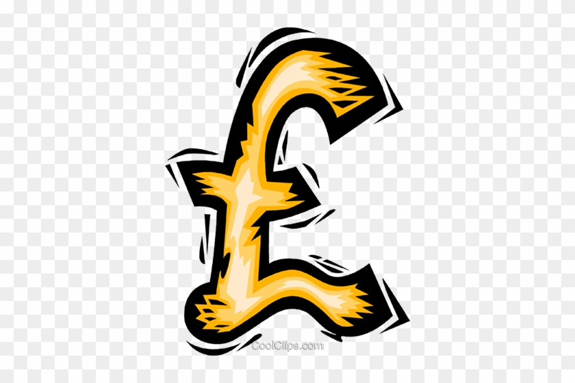 British Pound Symbol Royalty Free Vector Clip Art Illustration - British Pound Symbol Royalty Free Vector Clip Art Illustration #1572084