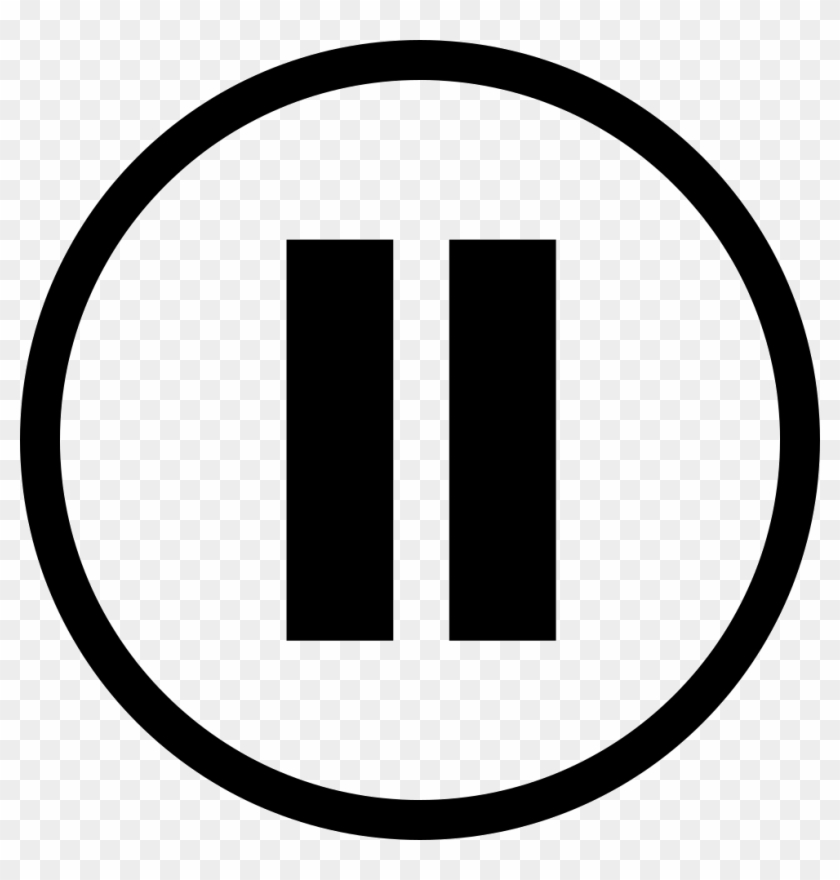 Pause Button Clipart Transparent - Pause Button Clipart Transparent #1572235