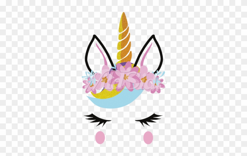 Unicorn Flowery Head Dress Adult - Unicorn Flowery Head Dress Adult #1574762