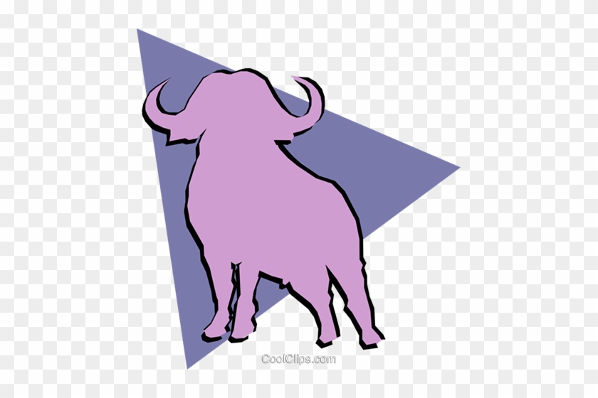 Water Buffalo Royalty Free Vector Clip Art Illustration - Water Buffalo Royalty Free Vector Clip Art Illustration #1575766