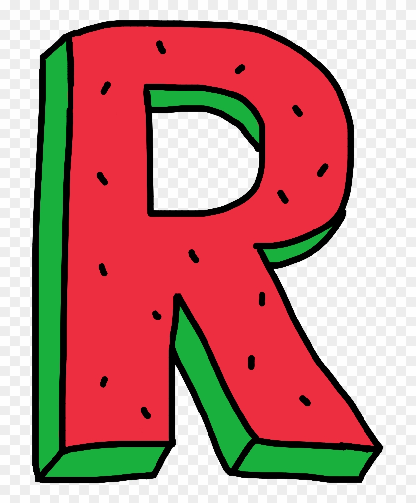 Interesting Sticker Watermelon Alphabet - Interesting Sticker Watermelon Alphabet #1576219