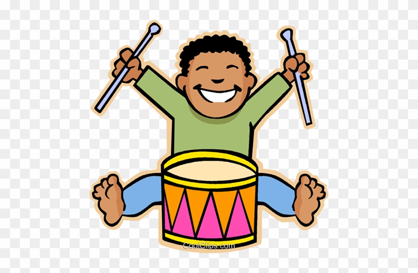 Junge Spielt Schlagzeug Vektor Clipart Bild -vc005658 - Junge Spielt Schlagzeug Vektor Clipart Bild -vc005658 #1576800