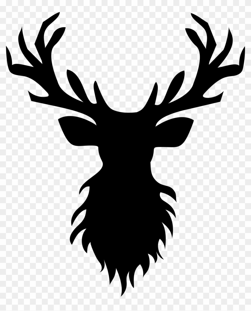 Reindeer Clip Art Silhouette - Reindeer Clip Art Silhouette #1577330