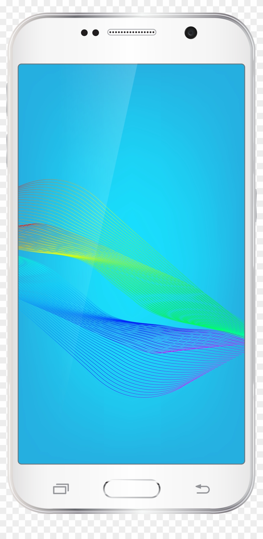 White Smartphone Png Clip Art Image - White Smartphone Png Clip Art Image #1577450