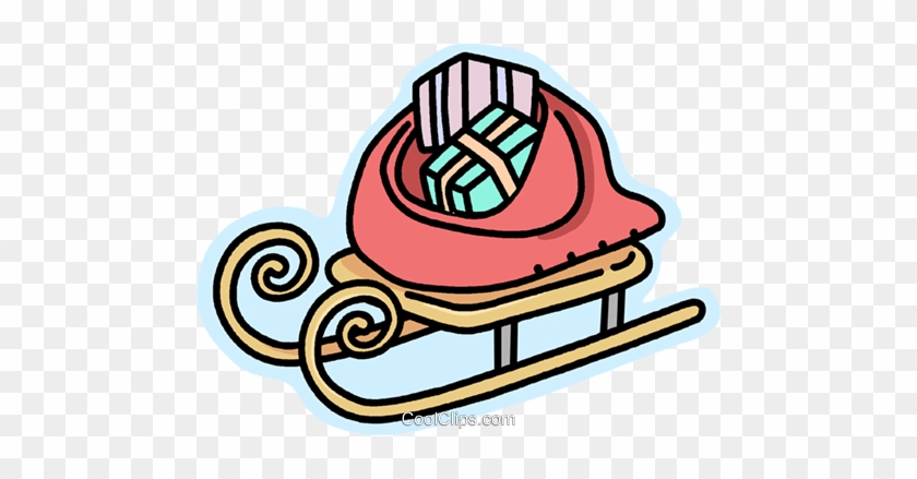 Santa's Sleigh Royalty Free Vector Clip Art Illustration - Santa's Sleigh Royalty Free Vector Clip Art Illustration #1577791