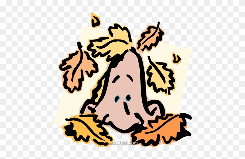 Man Covered In Fall Leaves Royalty Free Vector Clip - Man Covered In Fall Leaves Royalty Free Vector Clip #1578232