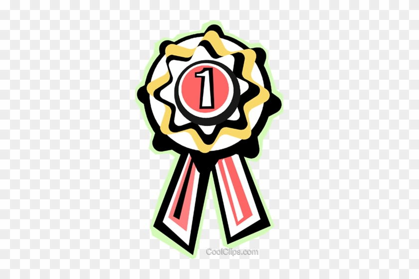 First Place Ribbon Royalty Free Vector Clip Art Illustration - First Place Ribbon Royalty Free Vector Clip Art Illustration #1578783