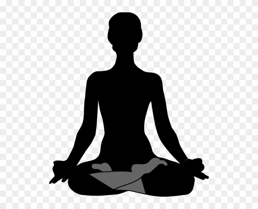 Silhouette Of A Woman Performing Buddha Lotus Pose - Silhouette Of A Woman Performing Buddha Lotus Pose #1578891
