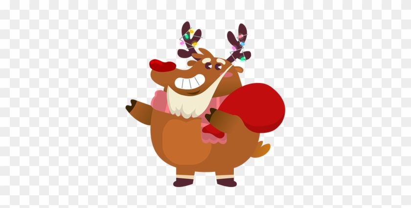 Rudolph The Fluffy Reindeer Stickers Messages Sticker-0 - Rudolph The Fluffy Reindeer Stickers Messages Sticker-0 #1579434