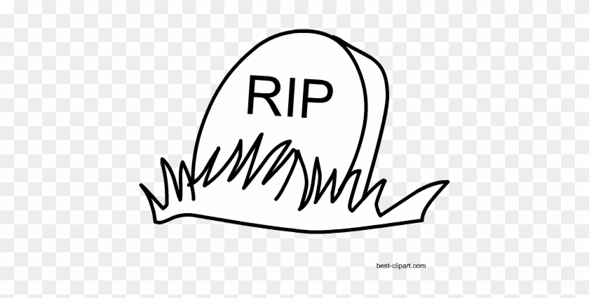 Black And White Tomb Stone Clip Art For Non-commercial - Black And White Tomb Stone Clip Art For Non-commercial #1579872