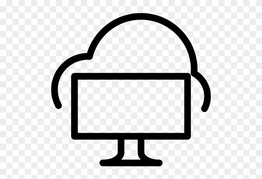 Cloud Computer Icon - Cloud Computer Icon #1580138