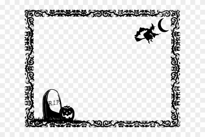 Graveyard Clipart Border - Graveyard Clipart Border #1580457