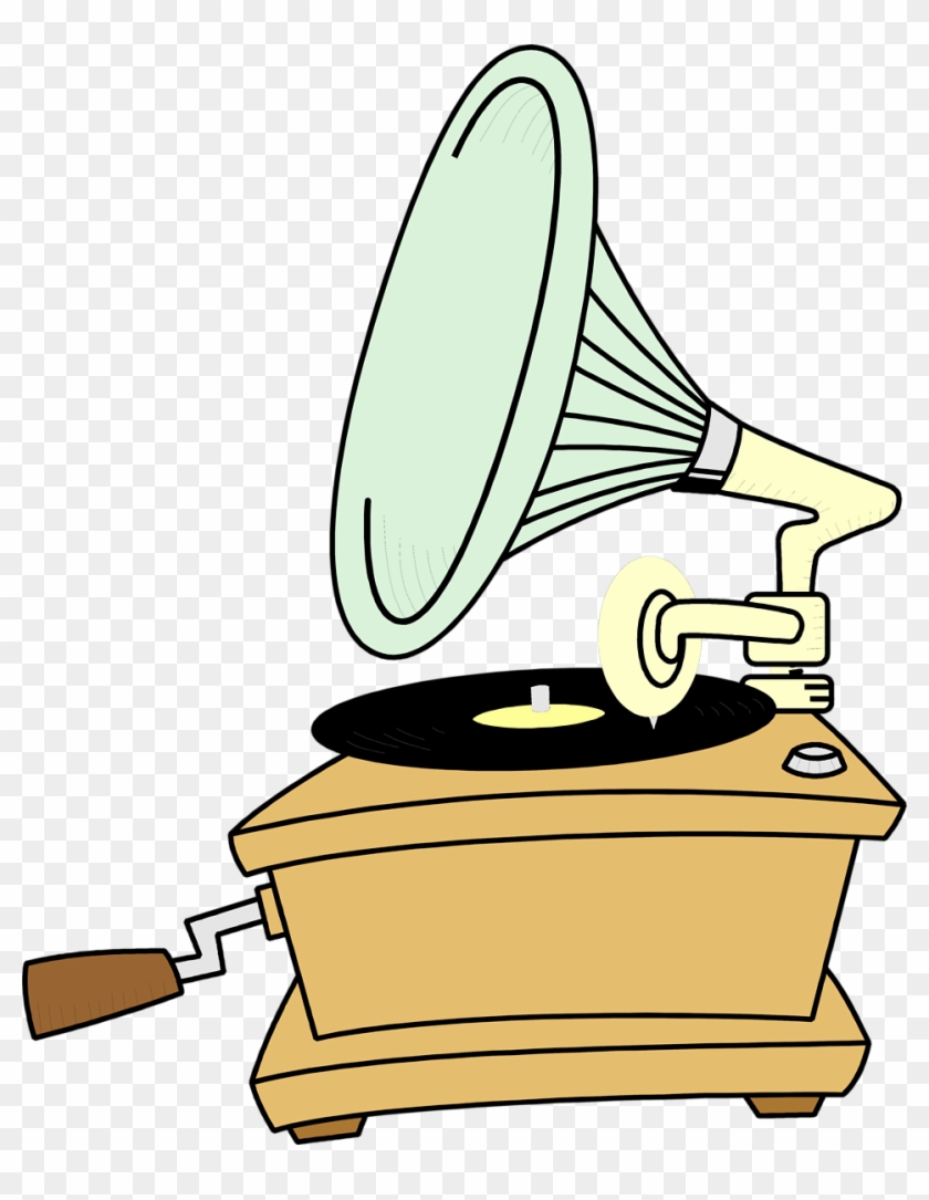 Disco Fonográfico Clip Art - Record Player Clip Art Transparent #244274