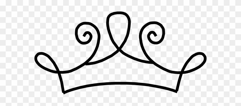Black Princess Crown Clip Art At Clker - Princess Crown Drawing Png #244567