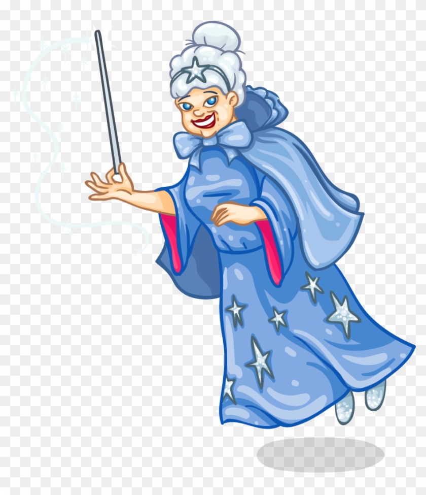 Bibbidi Wallabee Boo - Fairy Godmother Clip Art #244715