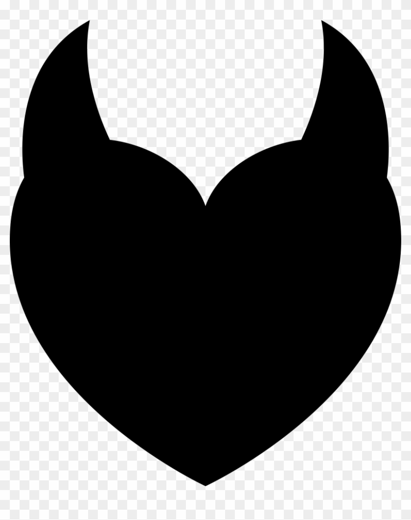 Devil Heart With Two Horns Comments - Heart With Devil Horns #245066