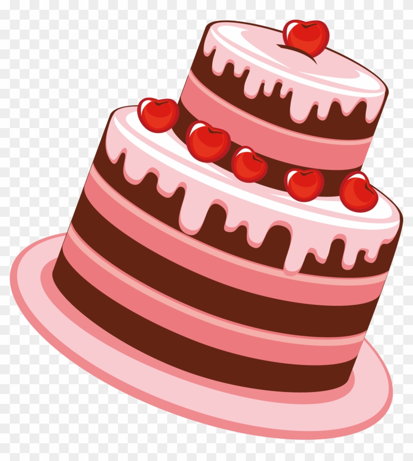 Birthday Cake Tea Cartoon - Cake #245325
