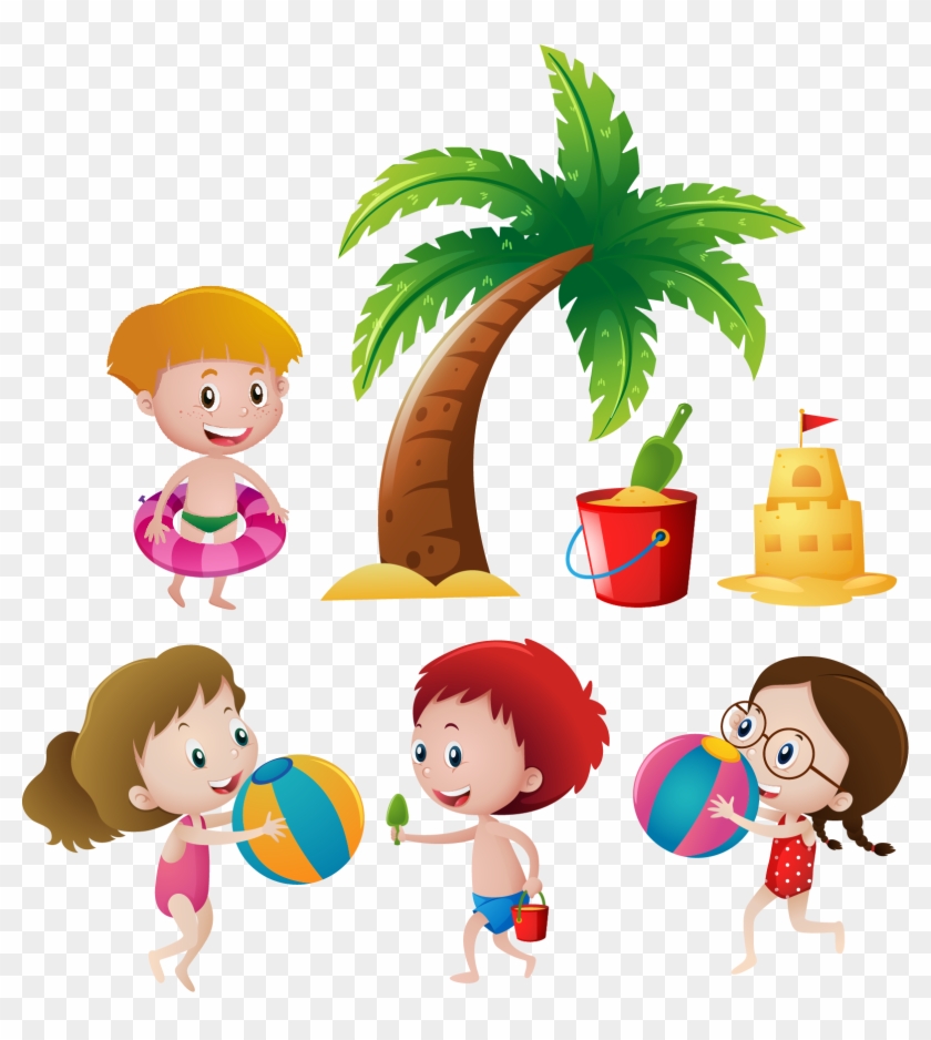 Euclidean Vector Download Child Beach - Euclidean Vector Download Child Beach #246388