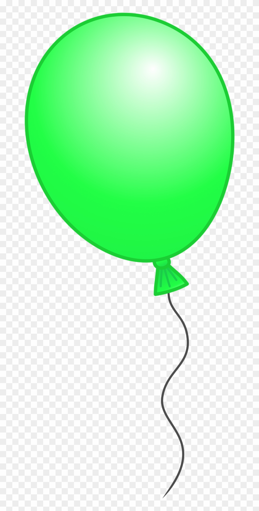 A Selection Of Balloons To Use In Your Projects Or - Green Balloon With Black Background #246384