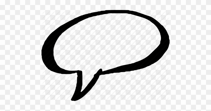 Bubble Talk - Drawn Speech Bubble Png #246678