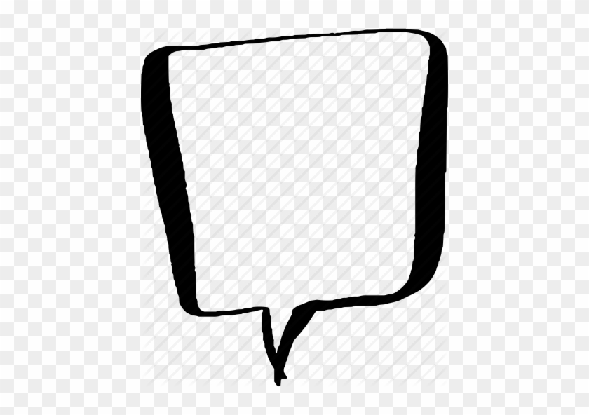 Square Speech Bubble - Drawing #246691