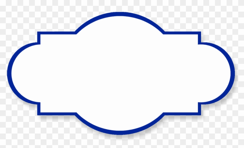 View All Images At Simple Label Frames Folder - Black And White Shape Clipart #246820