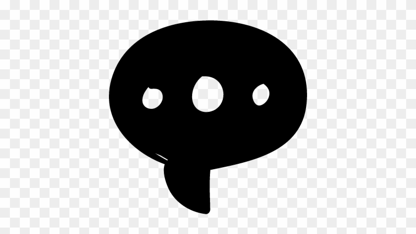 Speech Bubble With Ellipsis Vector - Speech Bubble With Ellipsis #246921